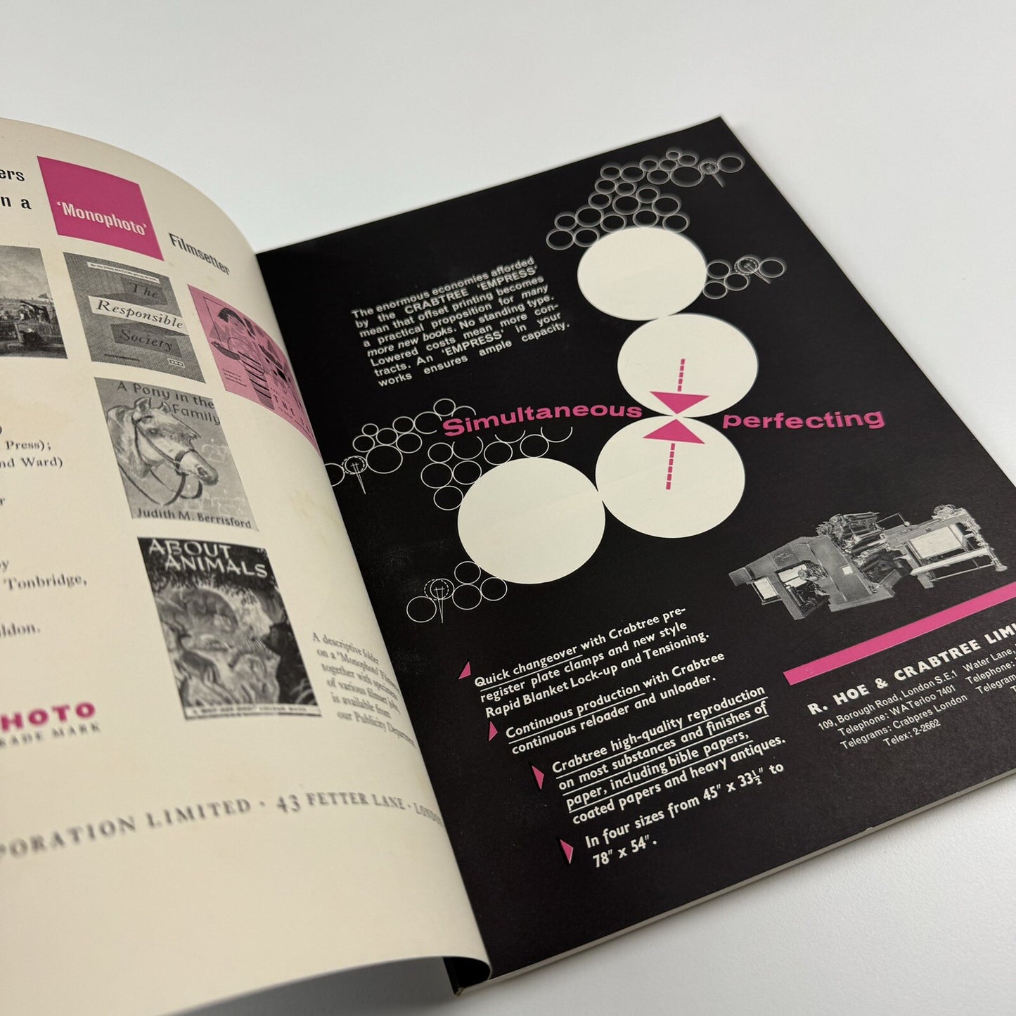 Book Design and Production – Vol 3 No 1 1960 | Printing News Ltd | Editor James Moran