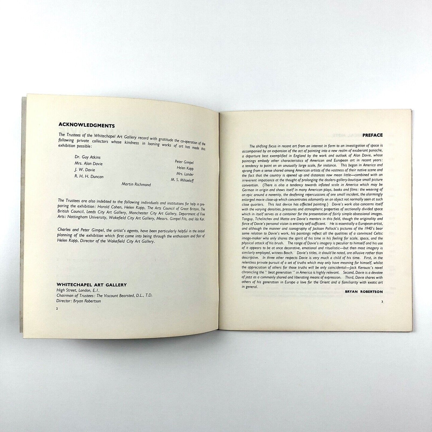 Alan Davie paintings and drawings from 1936-1968 |Whitechapel Art Gallery, 1958