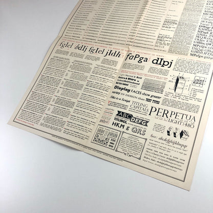 Monotype News Letter 44 | April 1952 – How and Why Type Faces Differ | Broadsheet