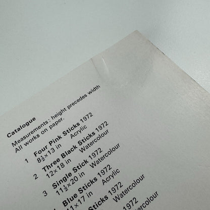 Private view invite – Gerald Park | New Art Centre, London 1973