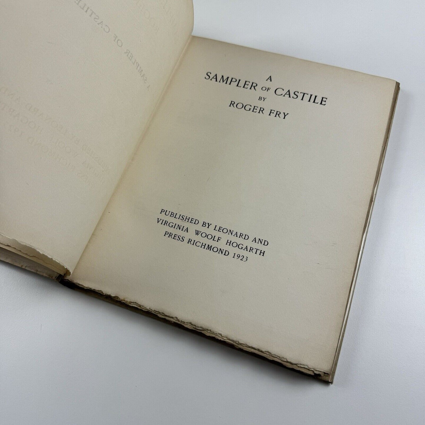 A Sampler of Castile by Roger Fry Leonard and Virginia Woolf | Hogarth Press, 1923