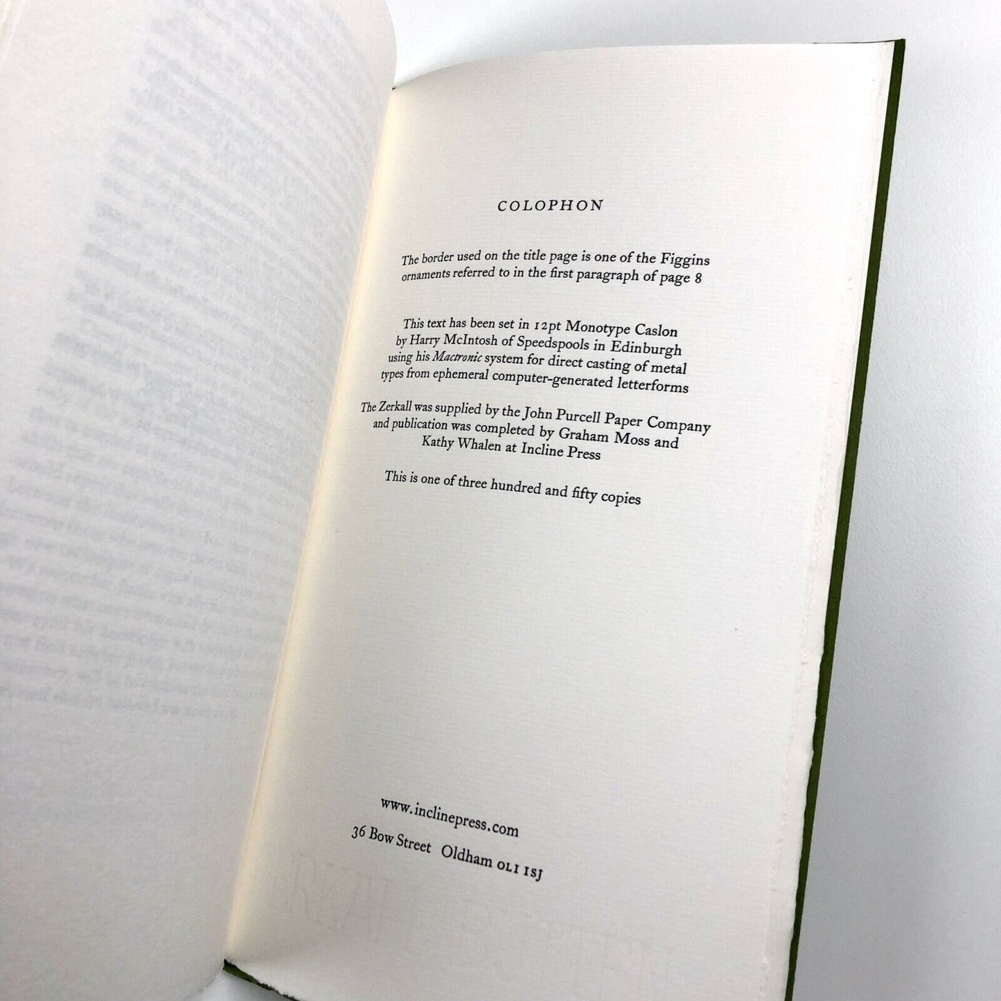 Handmade Type by James Mosley | Incline Press / Justin Howes Memorial Fund, 2007