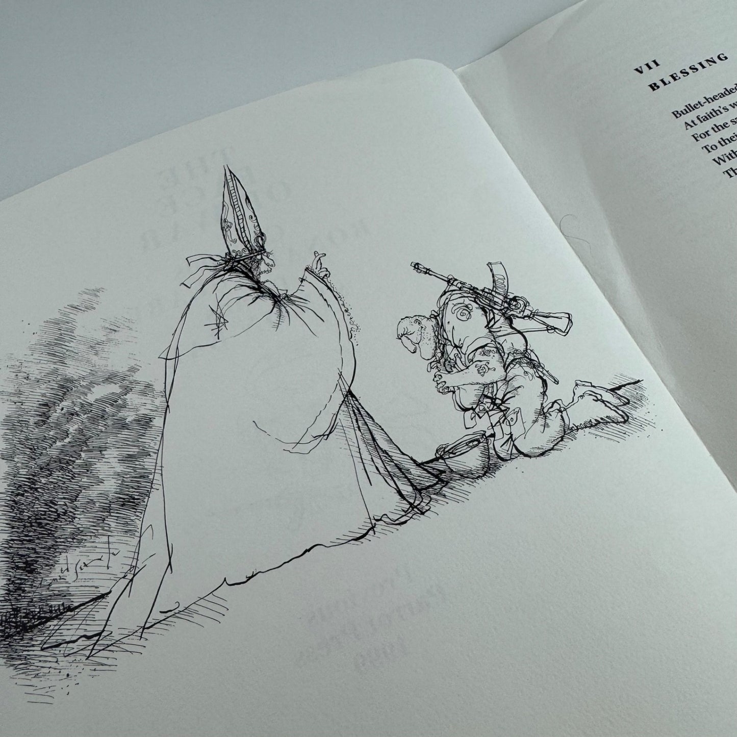 Prospectus The Face of War | Cartoons by Ronald Searle Poems by Simon Rae | Previous Parrot Press, 1999