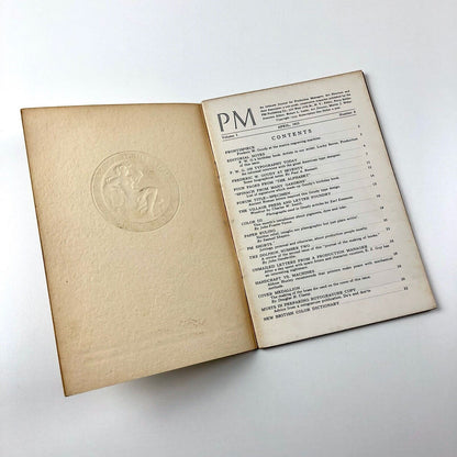 PM issue number 8 | Journal for Production Managers | F. W. Goudy | April 1935