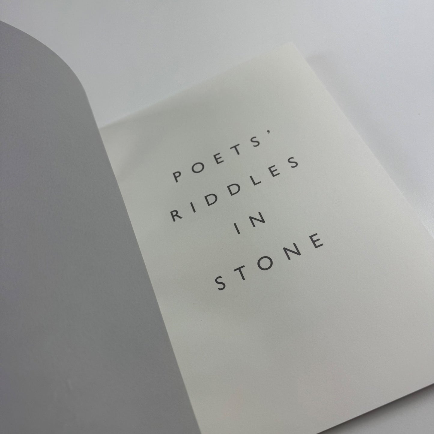 Poets’ riddles in stone | New Art Centre, Roche Court, 2008