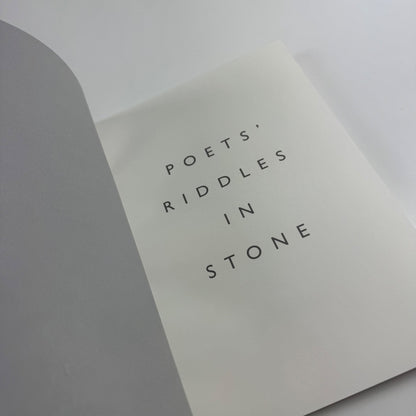 Poets’ riddles in stone | New Art Centre, Roche Court, 2008