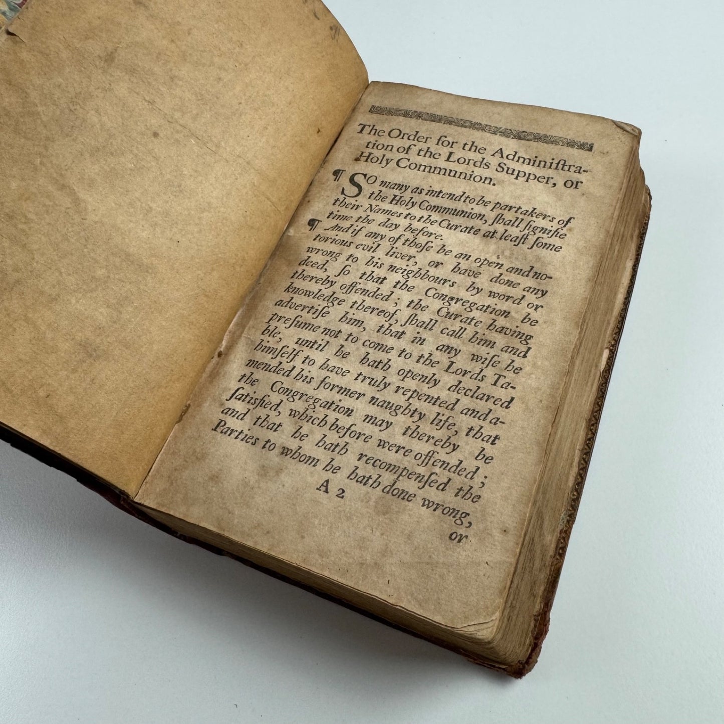 The Order For The Administration Of The Lords Supper John Baskett, London, 1718