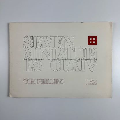 Seven Miniatures OP.XIV. by Tom Phillips folio Tetrad Press 1970 limited edition
