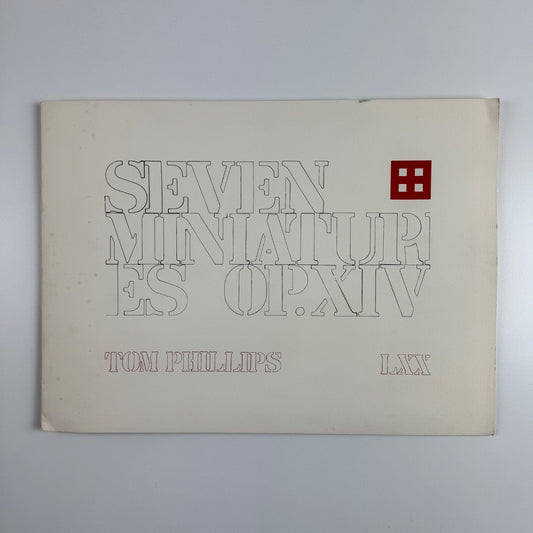 Seven Miniatures OP.XIV. by Tom Phillips folio Tetrad Press 1970 limited edition