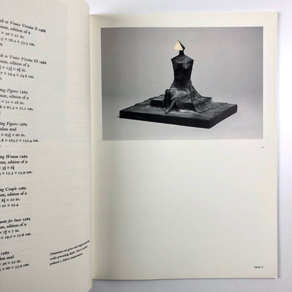 Lynn Chadwick – New Work | Marlborough Fine Art exhibition catalogue, 1989