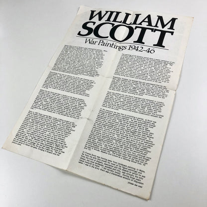 William Scott – War Paintings 1942-46 | Fold-out guide | Imperial War Museum, 1981
