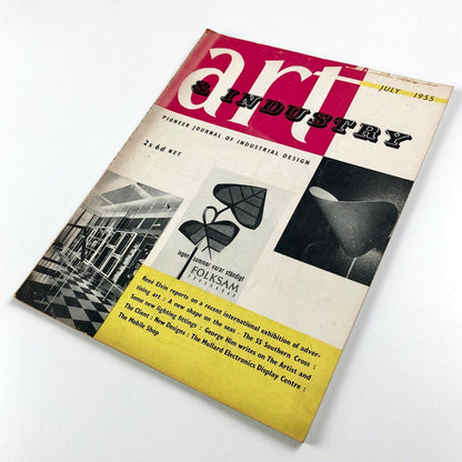 Art & Industry. Pioneer Journal of Industrial Design, July 1955, Volume 58. January to June 1955 | Eds. Frank A. Mercer and Rathbone Holme, The Studio, 1954