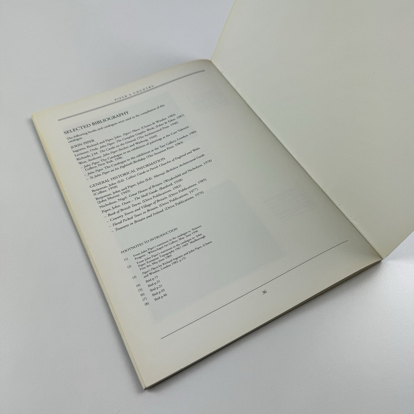 [John] Piper's Country | Berkeley Square Gallery 1993 and price list