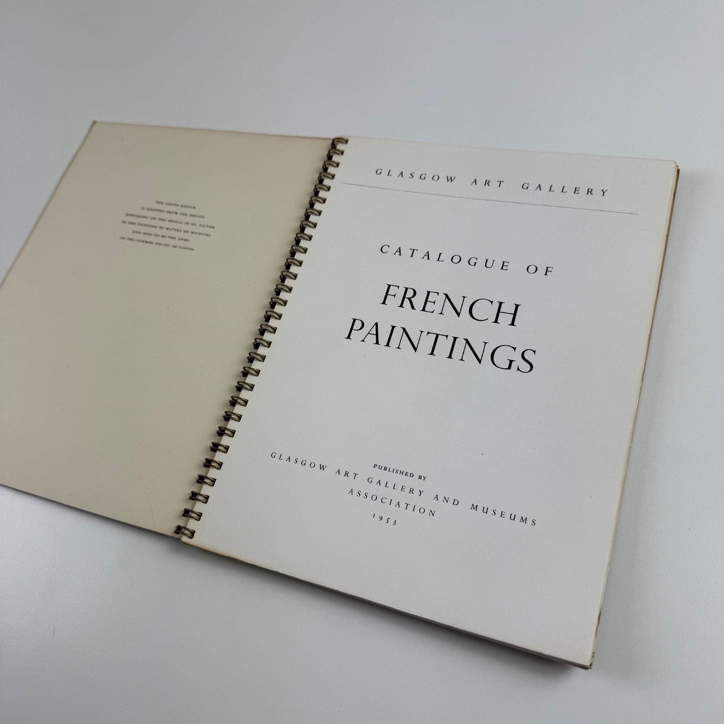Catalogue of French Paintings | Glasgow Art Gallery, 1953