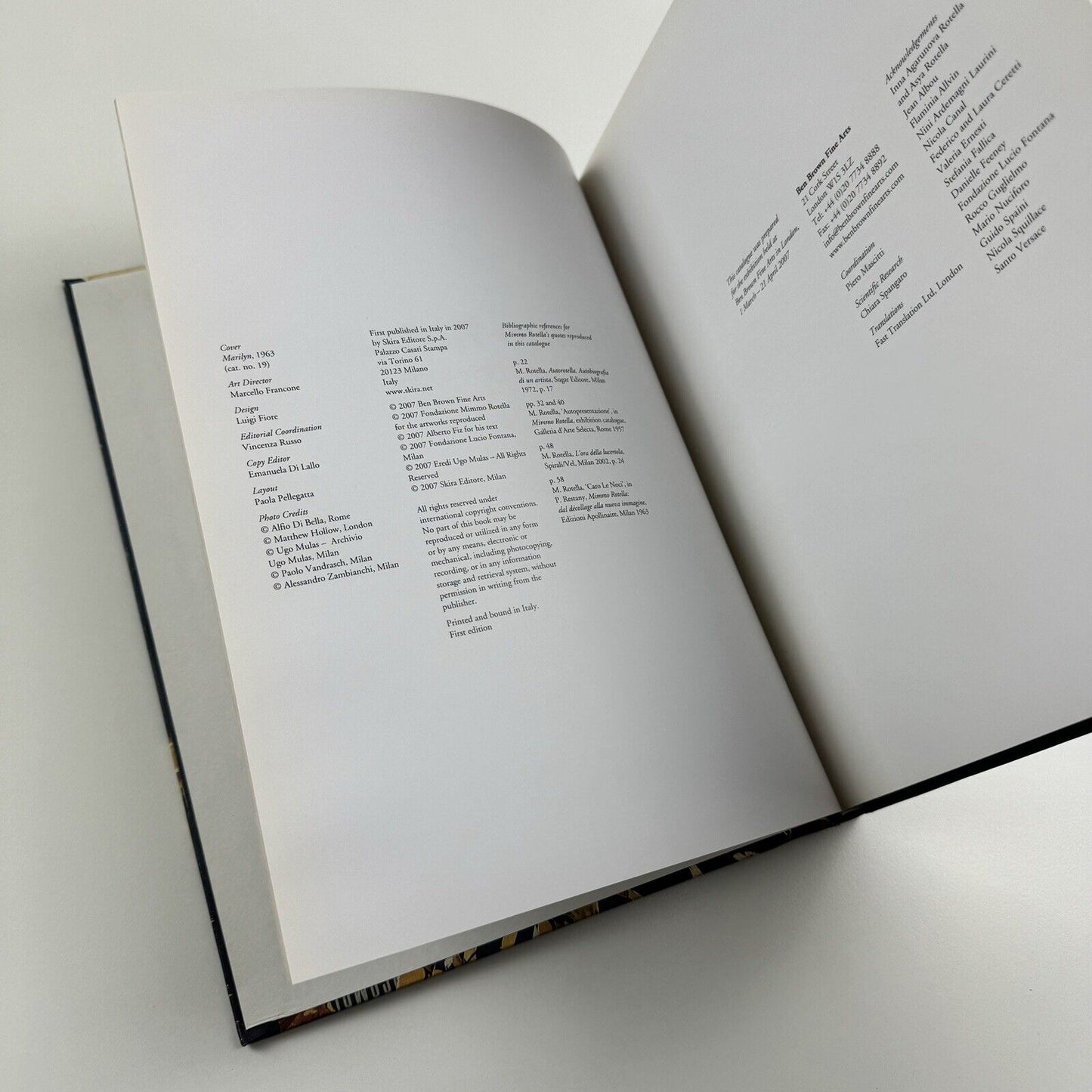 Mimmo Rotella. Early Works 1954-1967 | Ben Brown Gallery, London, 2007