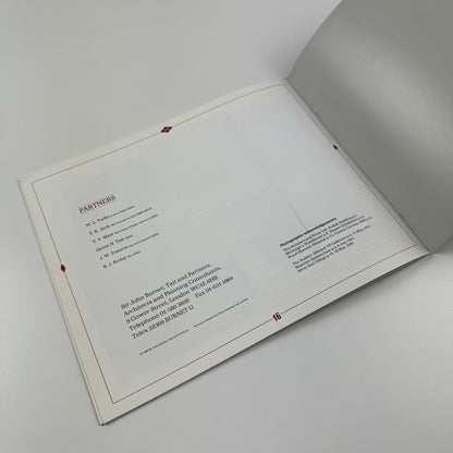 Promotional booklet Sir John Burnet Tait and Partners Celebrating 150 years 1986