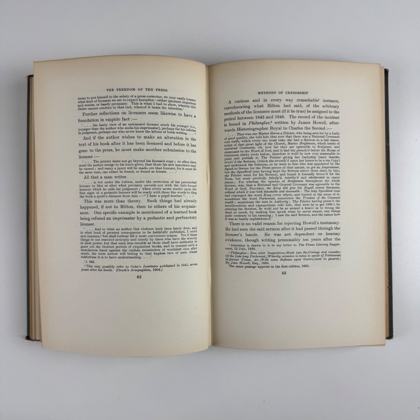 The Struggle for the Freedom of the Press | William M. Clyde Humphrey Milford 1949