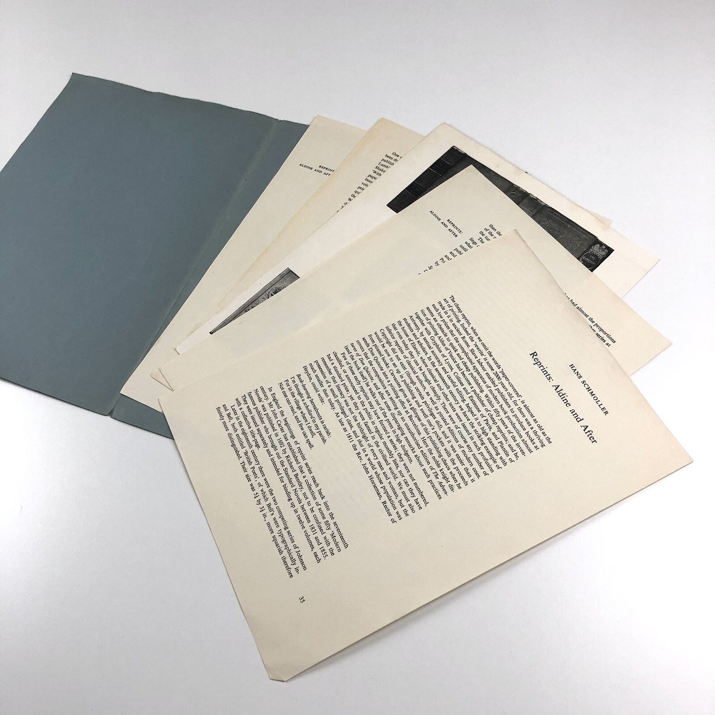 Reprints: Aldine and After by Hans Schmoller | Penrose Annual reprint Vol 47 1953