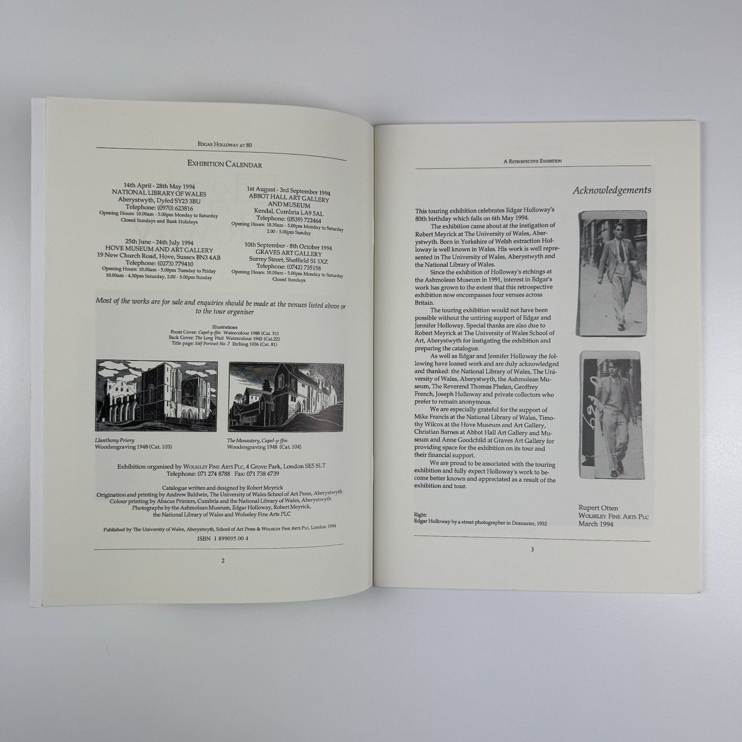 Edgar Holloway at 80 | Wolseley Fine Arts exhibition booklet, 1994