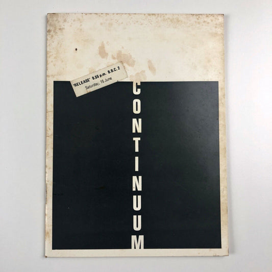 Continuum | Axiom Gallery, London exhibition catalogue, June–July 1968