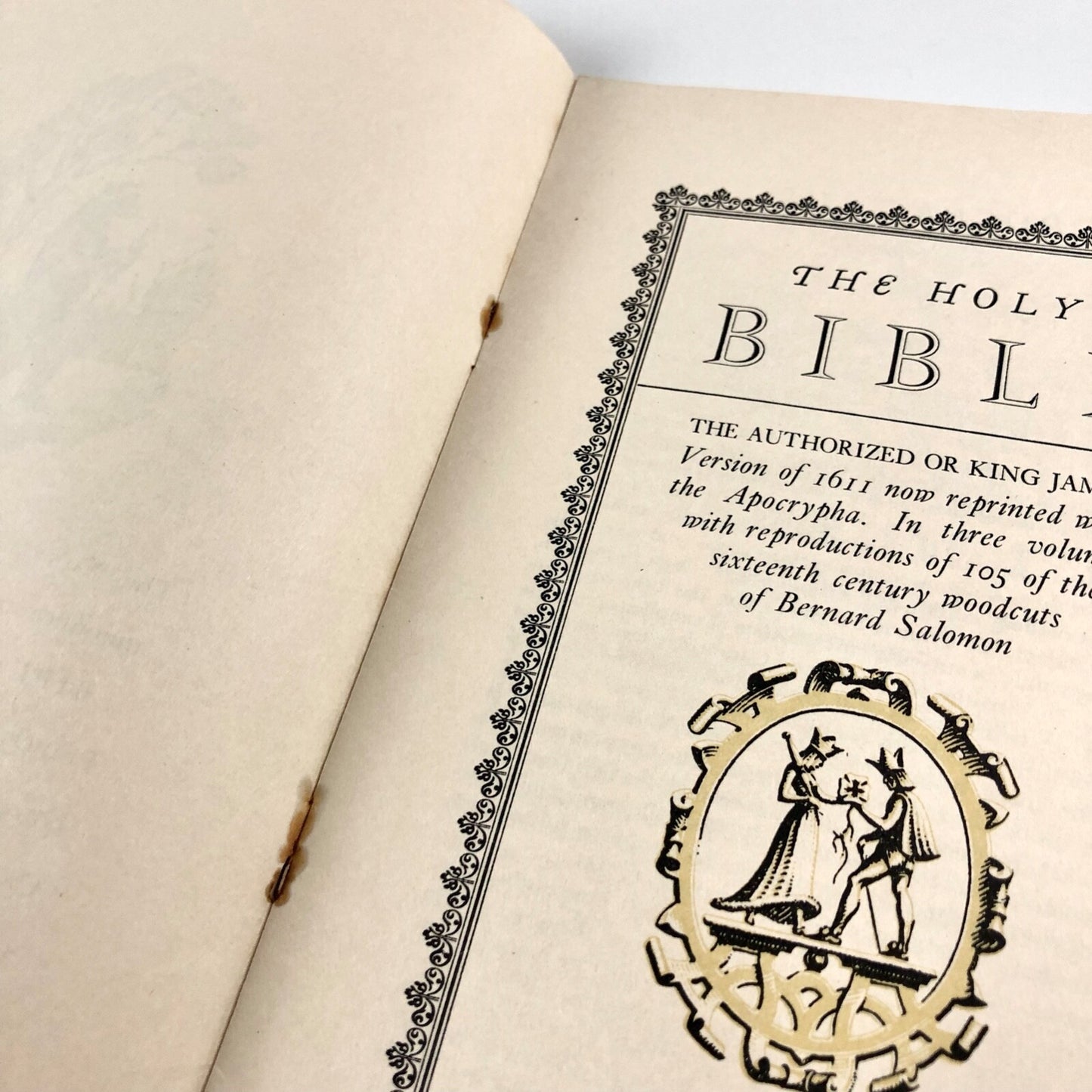 Prospectus for The Bible, September 1963 | Designed by Francis Meynell and printed by the University Press Oxford and the University Press Cambridge | Nonesuch Press