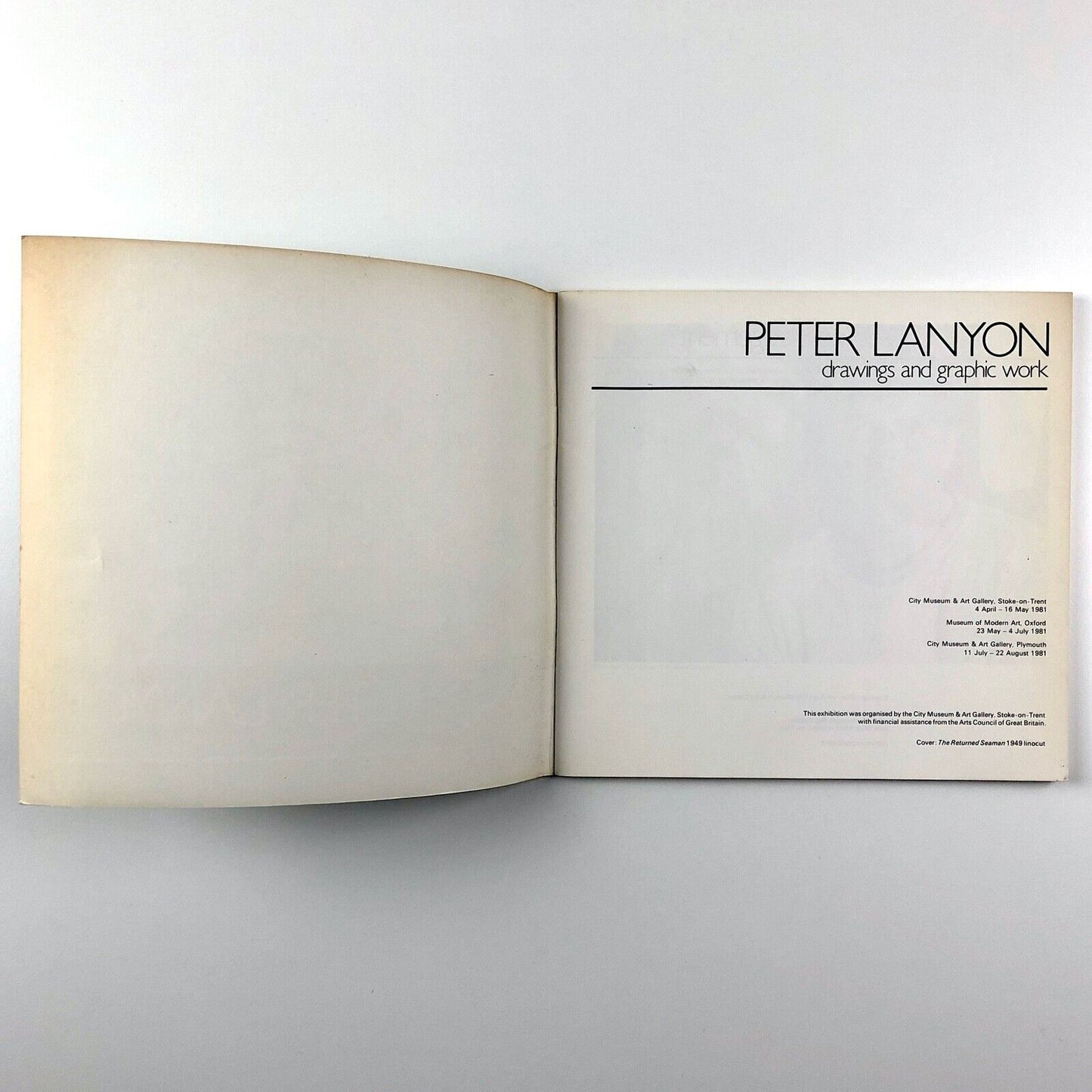 Peter Lanyon Drawings & Graphic Work City | exhibition catalogue Museum & Art Gallery, Stoke on Trent, 1981