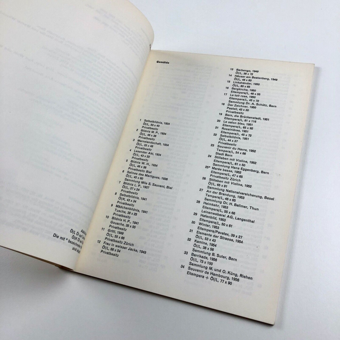 Hermann Plattner Malerei. Werner Witschi Plastik Kunsthalle Bern, 1967