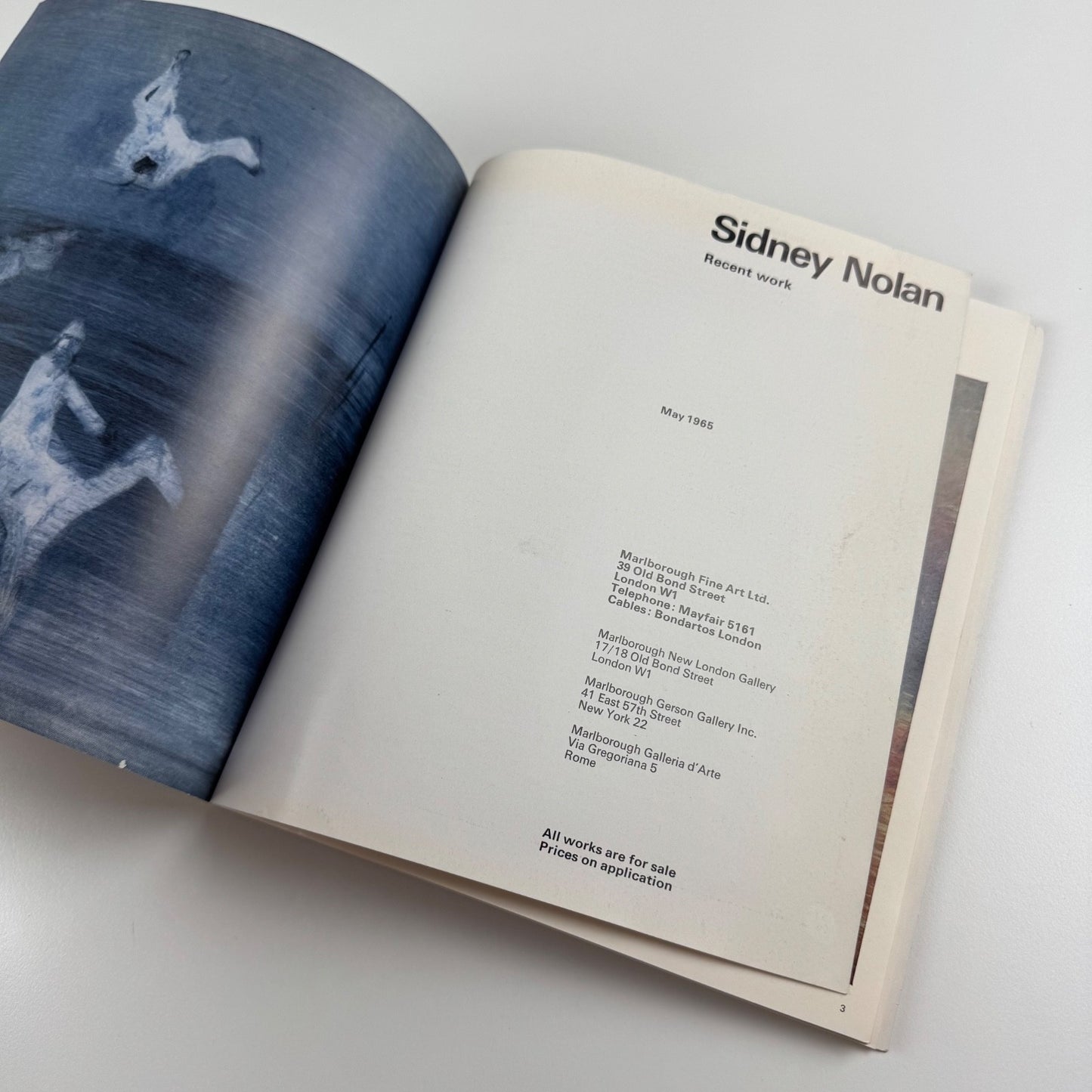 Sidney Nolan. Recent Work | Marlborough Fine Art May 1965