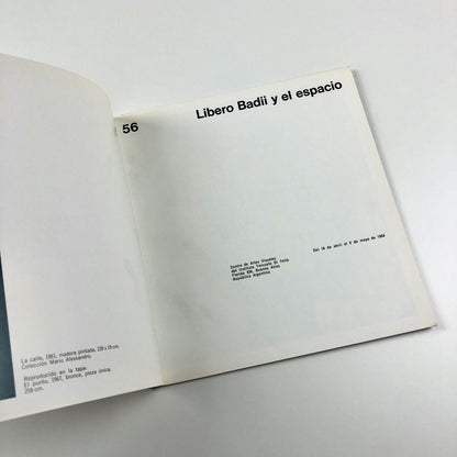 Libero Badii y el espacio 56 | Centro Des Artes Visuales Del Instituto Torcuato | 1968 catalogue