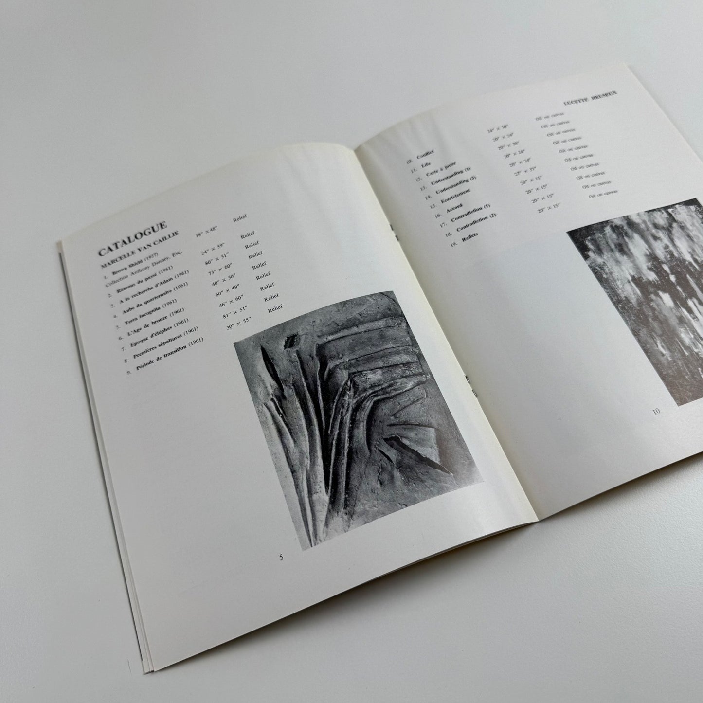 Five Belgian Painters from London | Maurice Jadot, Lucette Heureux, J. Kelvin de Meerendré, Marcelle van Caillie, E.L.T. Mesens | Grabowski Gallery 1961