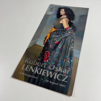 Folding card Robert Oskar Lenkiewicz. A Retrospective Triton Galleries 2003