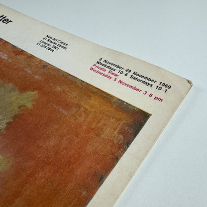 Folding card/catalogue Mary Potter | New Art Centre, 1969