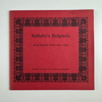 Good English Prints 1800-1950 | Sotheby's Belgravia 15 April 1975