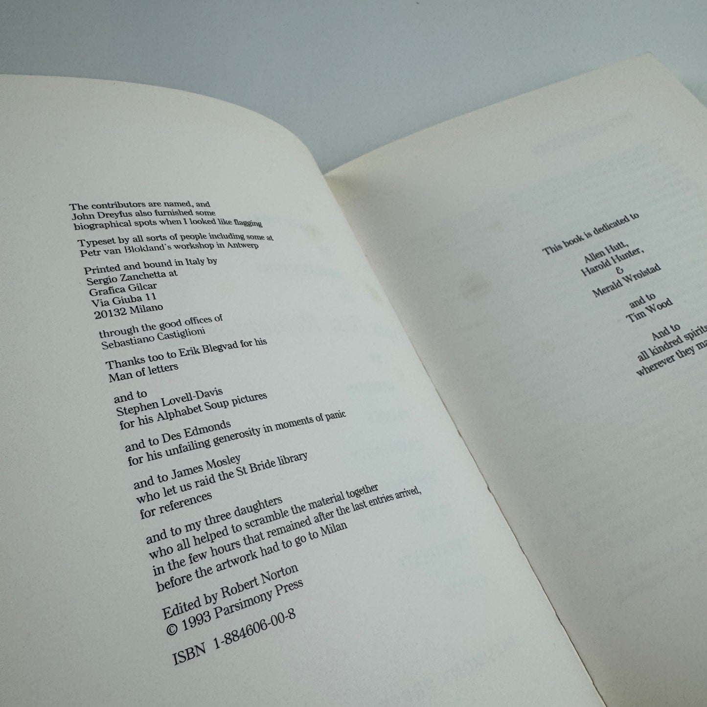 Types Best Remembered edited by Robert Norton | Parsimony Press, 1993