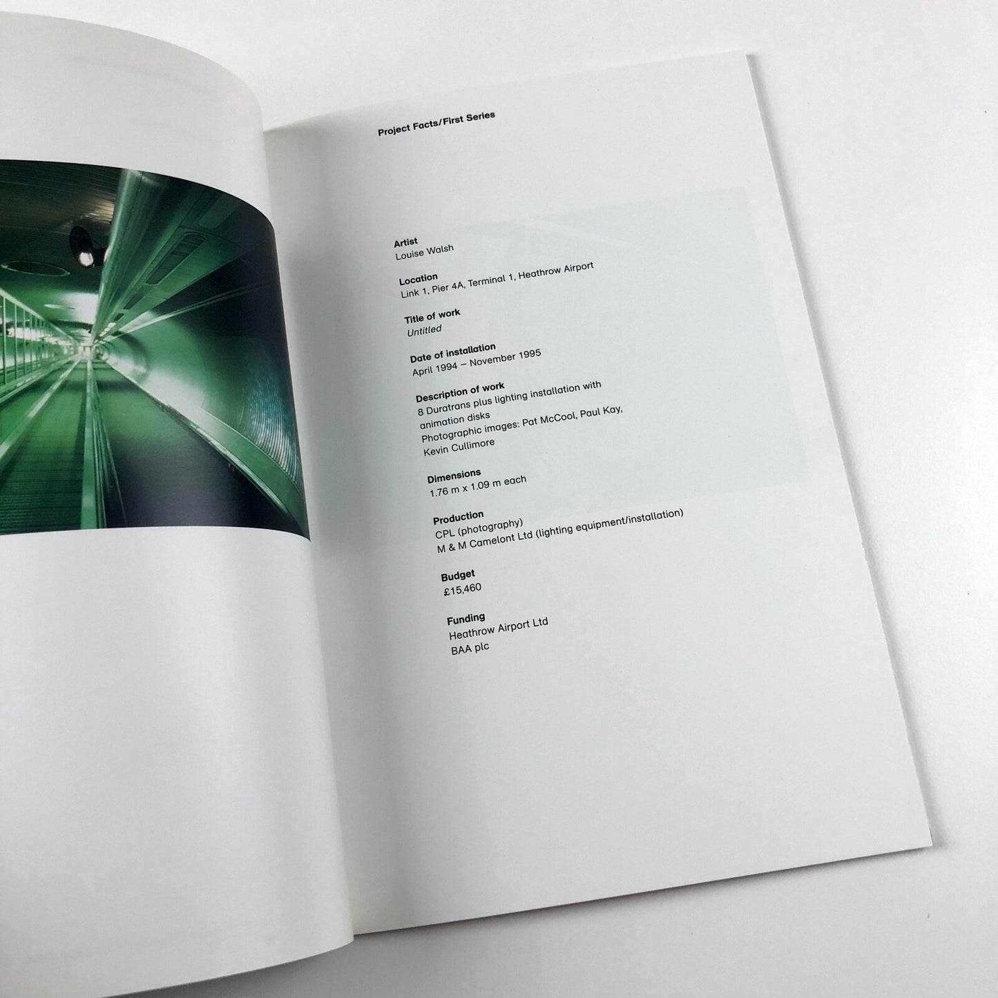 Public Art Development Trust. Heathrow Project. Documentary Notes 1998