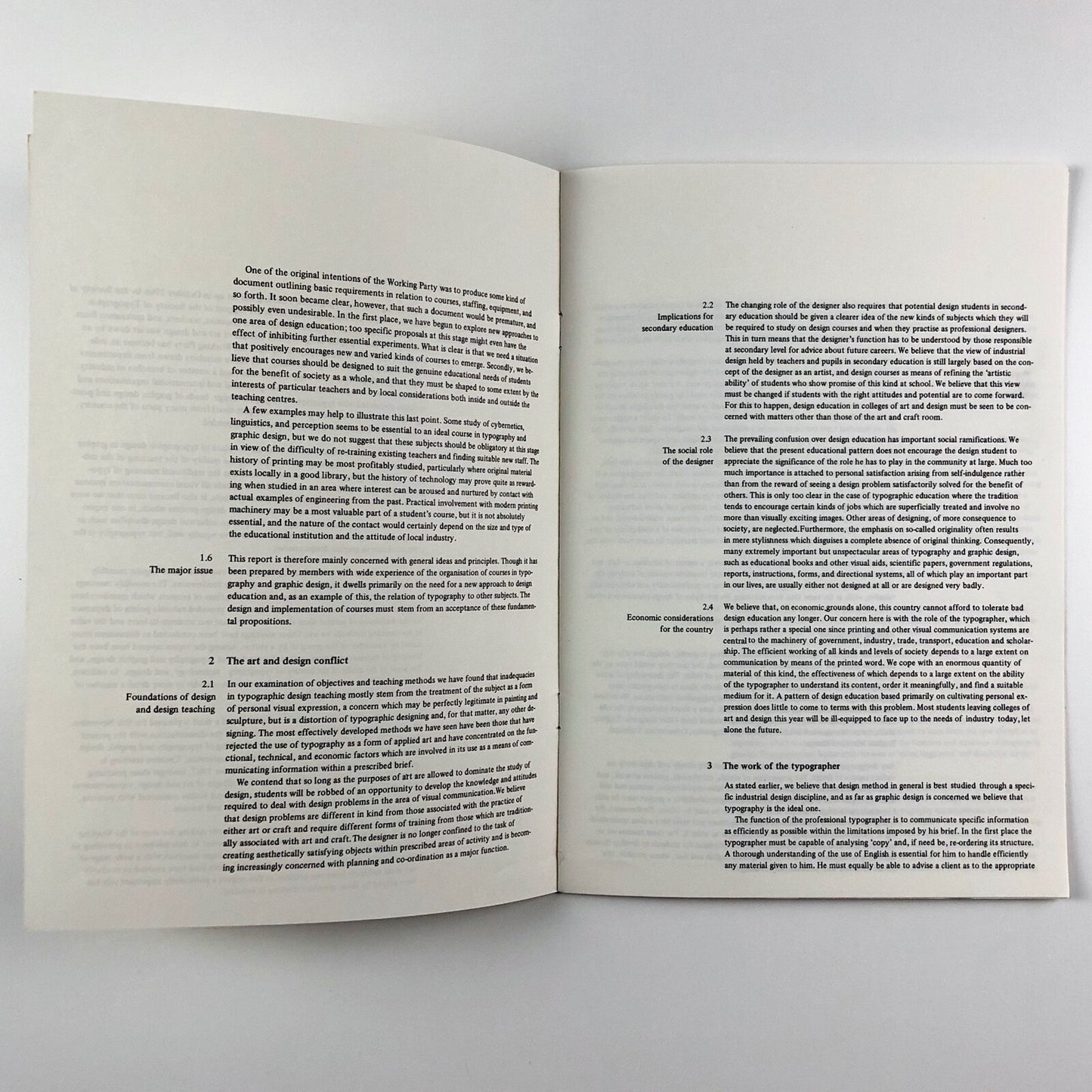 The Working Party on Typographic Teaching. Interim Report, October 1968