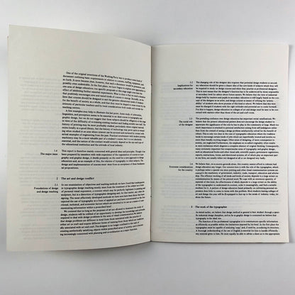 The Working Party on Typographic Teaching. Interim Report, October 1968