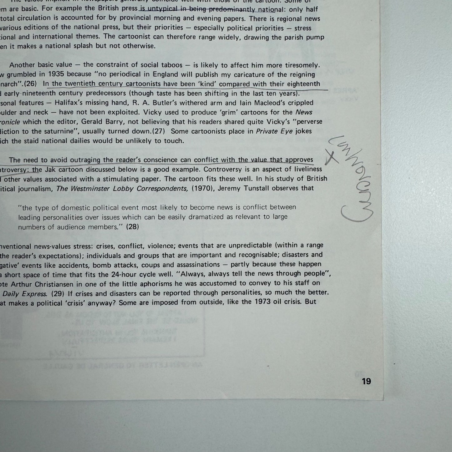 Getting them in Line exhibition of caricature in cartoon University of Kent 1975
