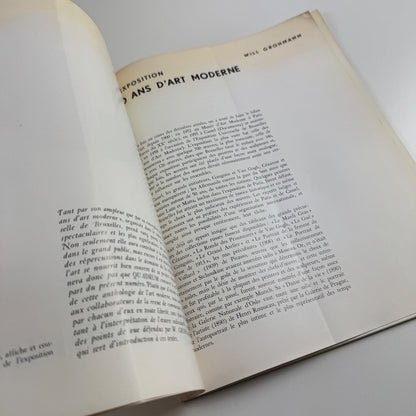 Quadrum offprint VI 50 ans d’art moderne by Will Grohmann 1959 Revue Internationale d’Art Moderne cover design by Jean Arp