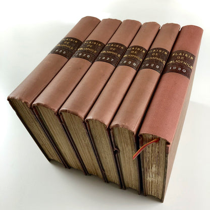 Plaisir de Bibliophile. Gazette trimestrielle des amateurs de livres modernes | 1925-1930 – 24 issues bound in six volumes