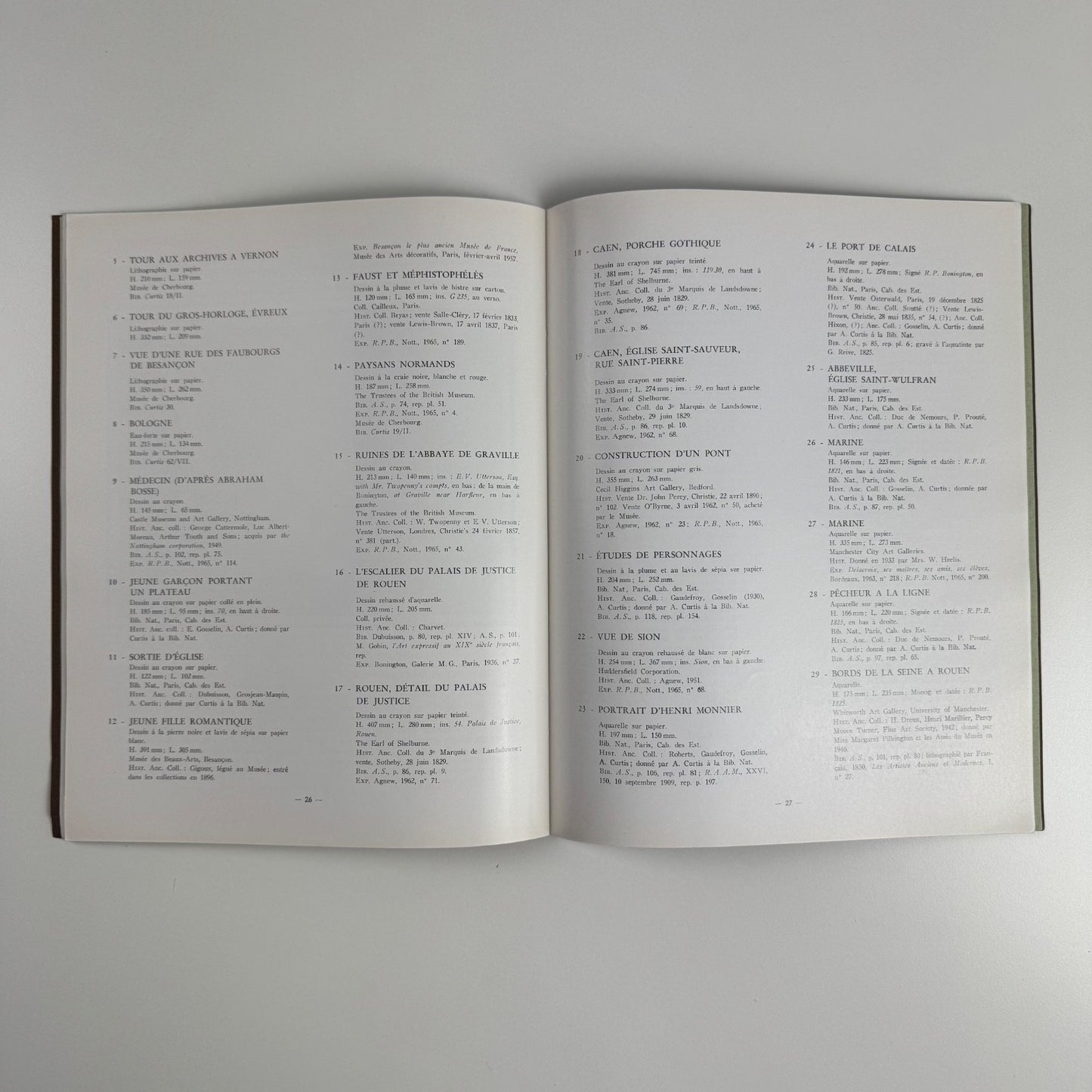 Bonington. Les debuts du romantisme en Angleterre et en normandie | Musee de Cherbourg, 1966