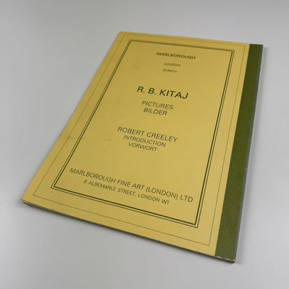 R.B. Kitaj Pictures For Sand for These Years | Marlborough London, 1977 | introduction by Robert Creeley