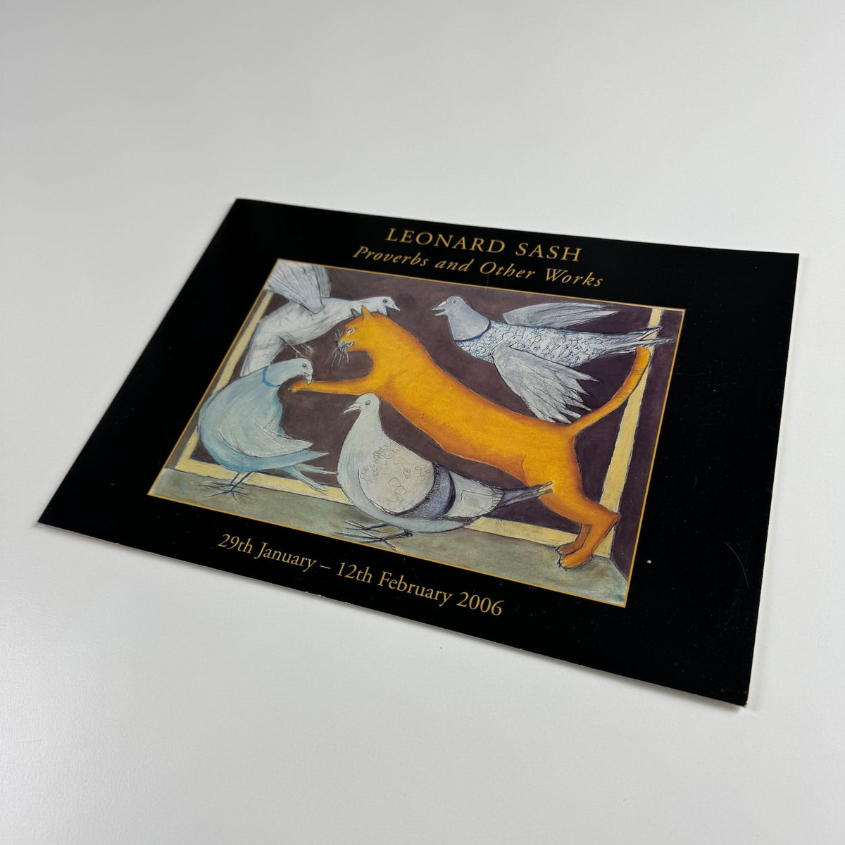Folding card Leonard Sash. Proverbs and Other Works The Catto Gallery 2006