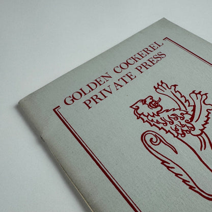 Golden Cockerel Private Press British Hand-made books. Spring 1955