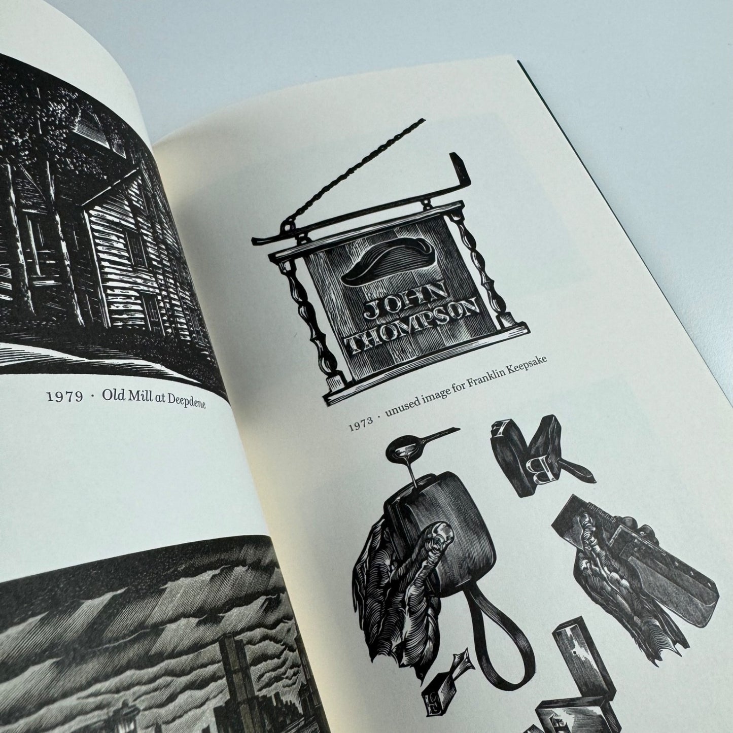 Five Decades of the Burin The Wood Engravings of John DePol | David R. Godine, 2004 | bookplate for Simon Brett