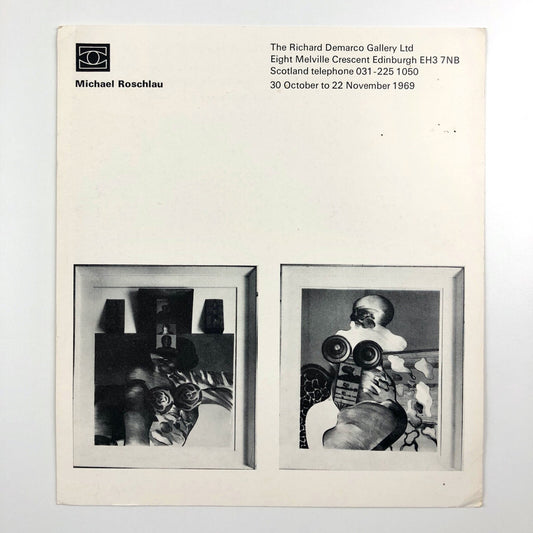 Michael Roschlau | The Richard Demarco Gallery 1969 promotional card