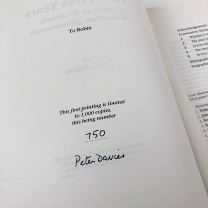 The St Ives Years – Essays on the growth of an artistic phenomenon by Peter Davies | Wimbourne Bookshop, 1984