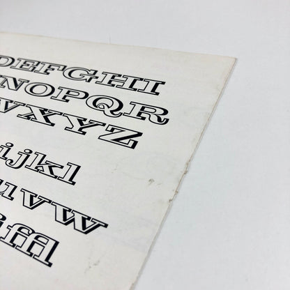 Egyptian Expanded Open | Stephenson Blake type specimen | Print in Britain, 1959