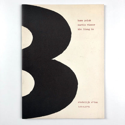 Hans Polak, Martin Visser, Kho Liang Ie | Stedelijk exhibition catalogue, 1962