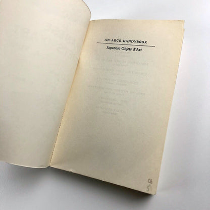 Japanese Objets d'Art by Frank A. Turk | Arco Handybooks, 1962
